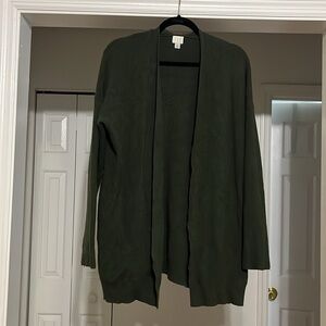 Green cardigan xl